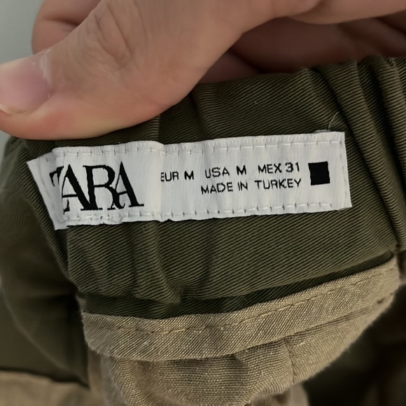 Zara Relaxed Fit Chinos S Elastic Waistband - Picture 5 of 5